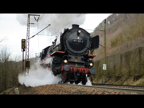 01 150 auf der Geislinger Steige und der Südbahn am 10.3.2018