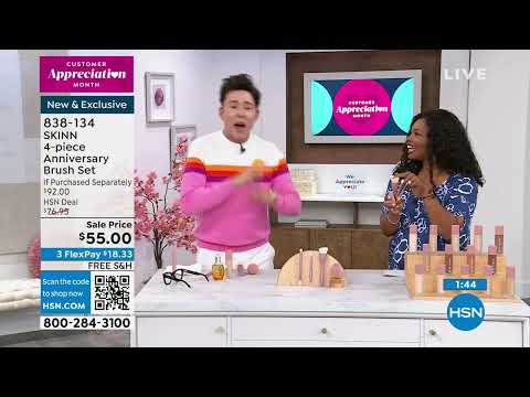 SKINN 4piece Anniversary Brush Set