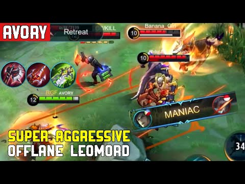 Super Aggressive ! Offlane Leomord - Avory | MLBB