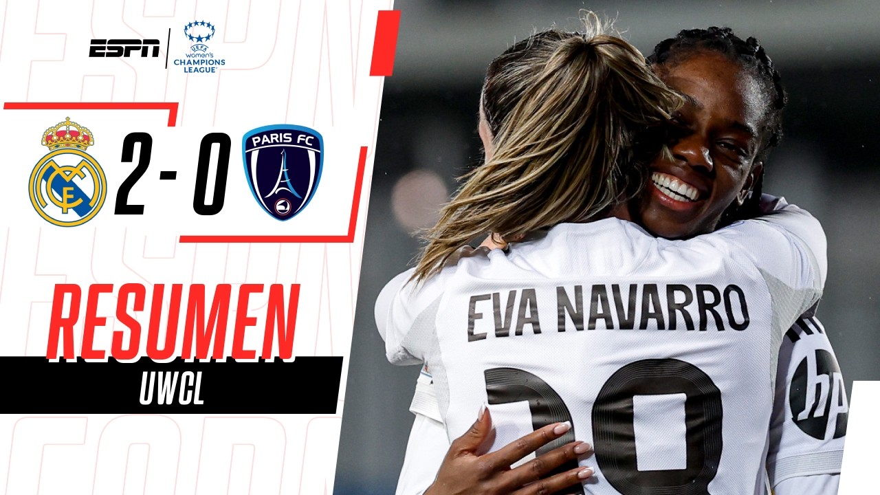 EL REAL DE LINDA CAICEDO LIQUIDÓ LA SERIE Y ESTÁ EN CUARTOS | R. Madrid 2-0 Paris | RESUMEN