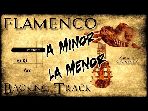 Flamenco Rumba Spanish Backing Track Am G F E (fast)