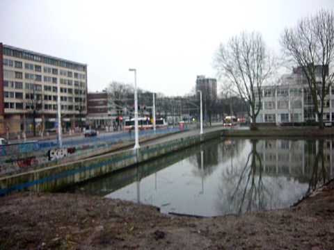 Busstation Delft NS in actie
