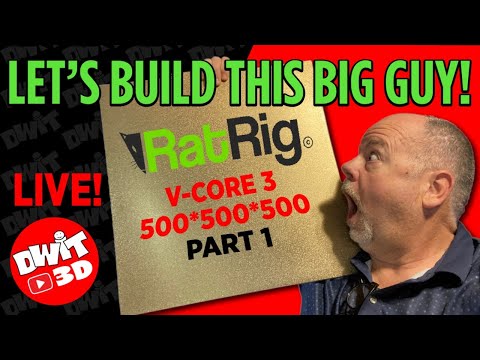 RatRig V-Core 3 500*500*500 Live Build PART 1