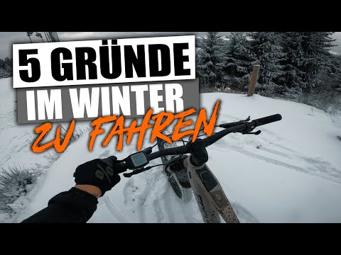 5 Gründe warum es sich lohnt im Winter Mountainbike fahren zu gehen #snowride #mtb #freeride