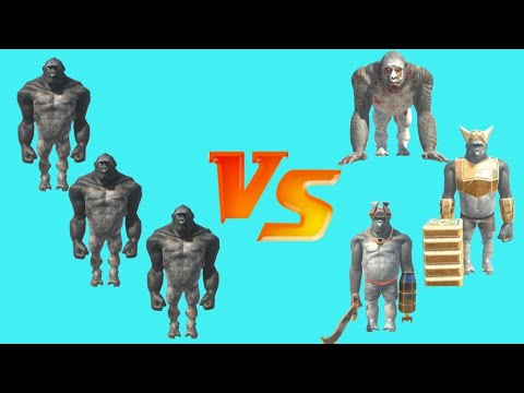 KING KHUNG BROTHERS VS PRIMATES  - ANIMAL REVOLT BATTLE SIMULATOR