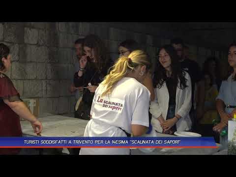 TURISTI SODDISFATTI A TRIVENTO PER LA 14ESIMA SCALINATA DEI SAPORI