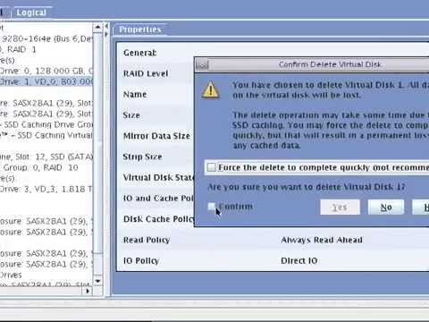 Menu  Modify Drive Group