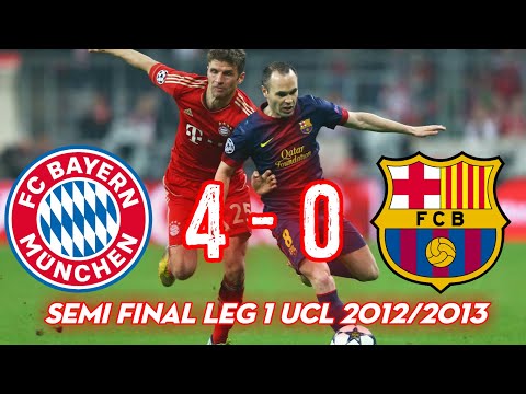 Bayern Munchen vs Barcelona |4-0| Highlight & all goal semi final leg 1st ucl 2012/2013