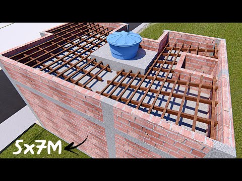 Passo a Passo Casa Térrea Pequena e Simples 5x7M com 02 Quartos | Dutram