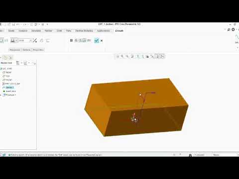 PTC CREO Parametric 3.0 - Basic Modeling  01 Tutorial Urdu / Hindi