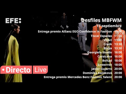 🔴📡 Última jornada de desfiles de MBFWMadrid en Ifema