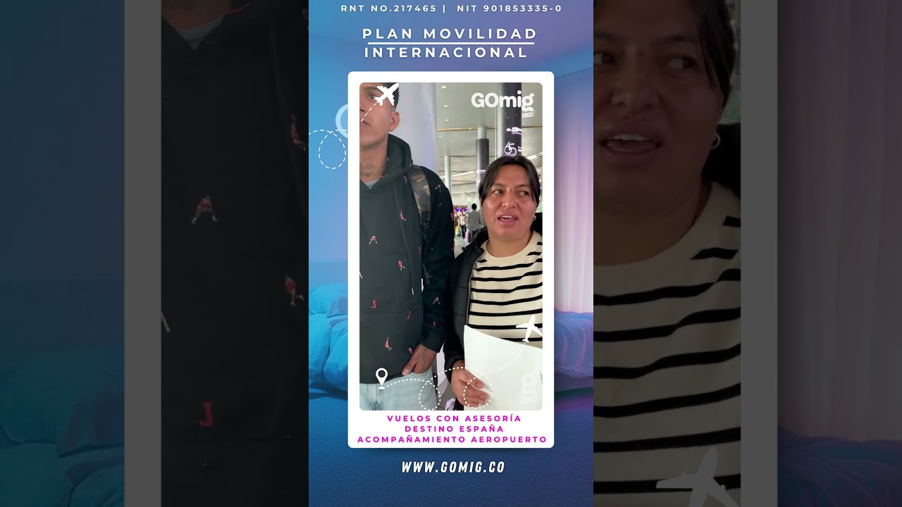 Mamá e hijo rumbo a España