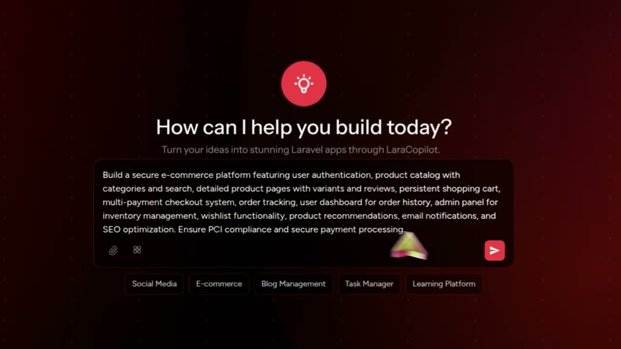 LaraCopilot demo video