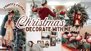 DECORATING my new kitchen for CHRISTMAS for the first time ever! | A Cozy Country Christmas