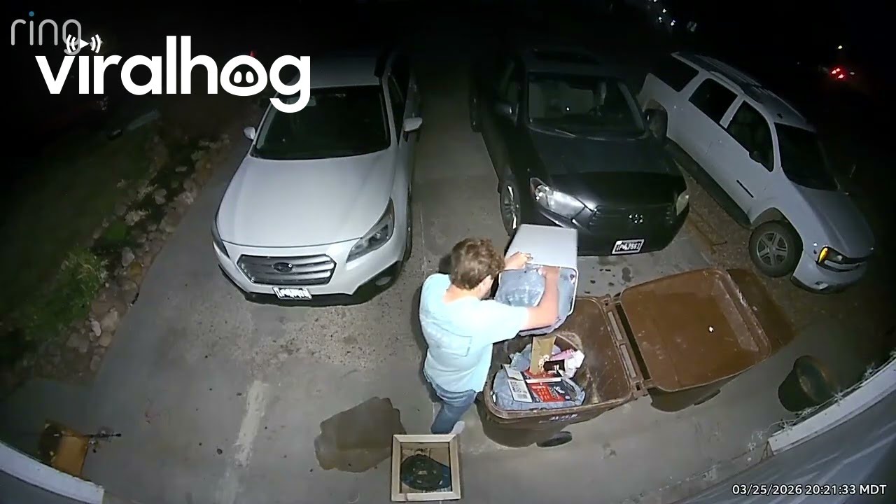 Garbage Won't Come Out Of Can || ViralHog