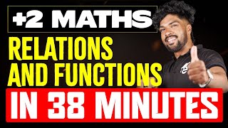 Relations and Functions in 38 Minutes | Plustwo Maths Chapter 1 | Eduport Plustwo