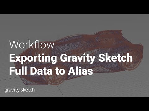 Exporting Gravity Sketch Full Data to Alias