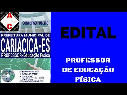 Edital Concurso Cariacica-ES 2016 - Professor de Educação Física