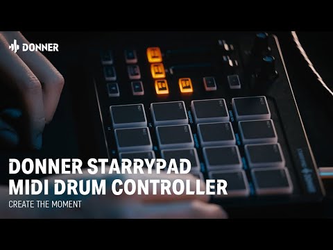 Donner MIDI Pad Beat Maker Machine Professional, Drum Machine with 16 Beat Pads, 2 Assignable Fader & Knobs and Music Production Software image 5