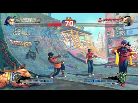 nonoGT75 [Rose] vs chojja-san [Zangief] USF4 Online Ranked Matches - PSN