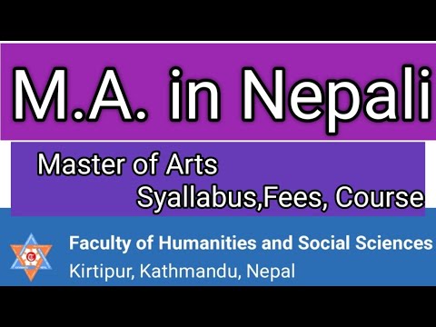 MA in Nepali 2080 | Master of Arts in nepal | Masters in nepal #tu