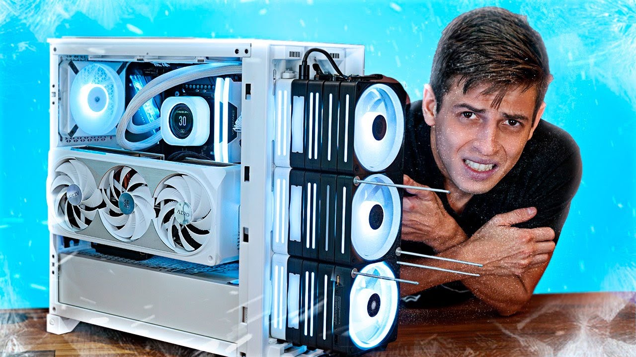 I TRIED TO FREEZE THE PC BY INSTALLING 4X MORE FANS