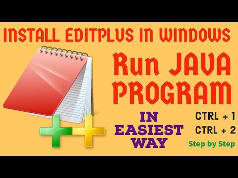 Editplus Installation Run Java Program In Simplest Way Editplus Java Installation Windows