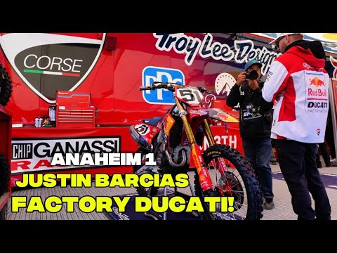 Inside Justin Barcia’s Factory Ducati 450! | Anaheim ￼1 | WhiskeyThrottleMedia