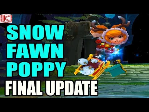 3D SNOW FAWN POPPY SKIN SPOTLIGHT FINAL UPDATE - League of Legends