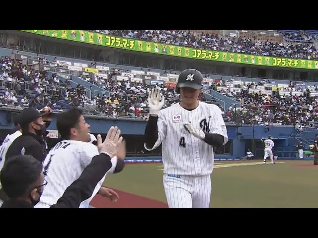【4回裏】逆方向への一発!! マリーンズ・藤岡 ソロホームランで追加点を奪う!! 2020/11/3 M-H