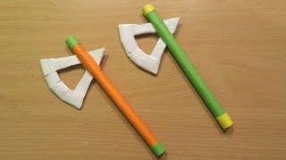 How to Make a Paper Battle Axe - Easy Tutorials