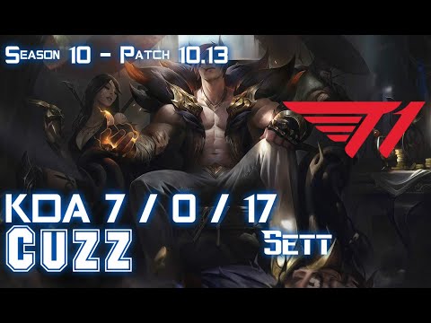 T1 Cuzz SETT vs NIDALEE Jungle - Patch 10.13 KR Ranked