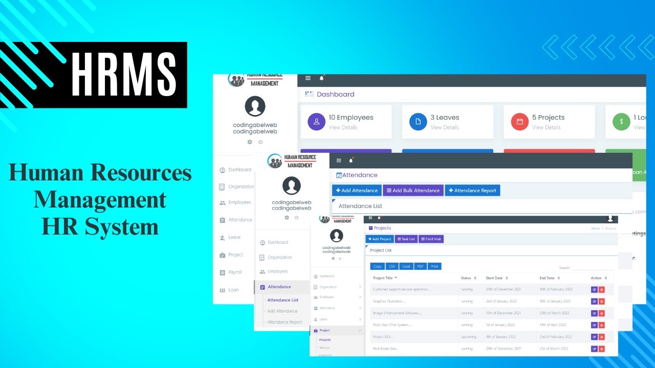 Human Resource Management System in PHP - Download