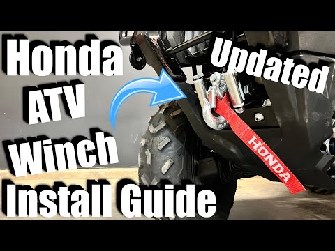 How To Install A Warn Winch HONDA TRX 520 / 420 / MAX'S MOTO SHOP