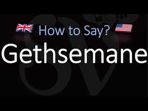 YouTube video about: How do you say gethsemane?