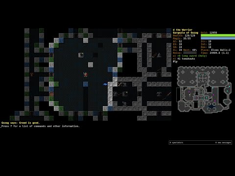 DCSS - Long time no crawl! Stream 1: My fav "true" roguelike! - Mountain Dwarf Fighter of Qazlal
