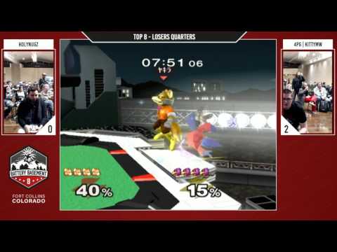 HolyNugz (Fox) Vs. 4PG | KittyMW (Fox) - Melee Top 8 Losers Quarters