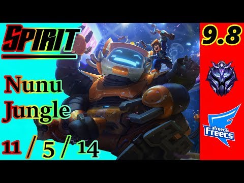 Spirit as Nunu Jungle | S9 Patch 9.8 | Full Gameplay