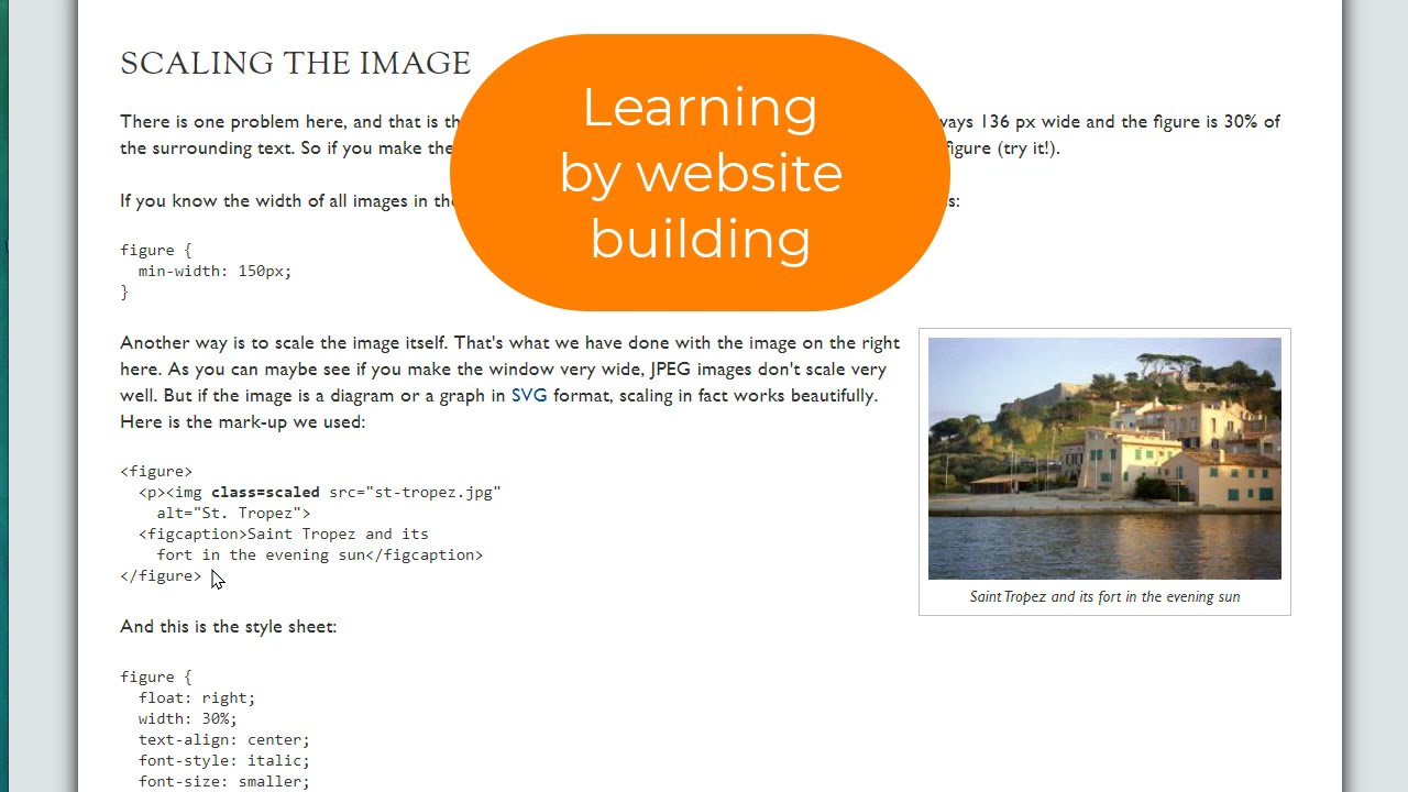 Learning by website building