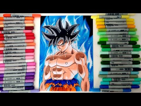 55+ Desenhos do Goku Instinto Superior para Imprimir e Colorir