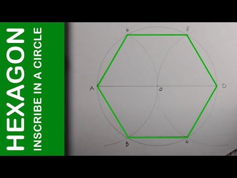 How to do a Hexagon inscribed in a circle