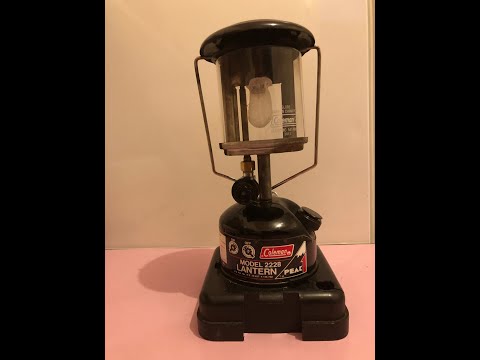 How to light a 1987 Coleman 222B lantern