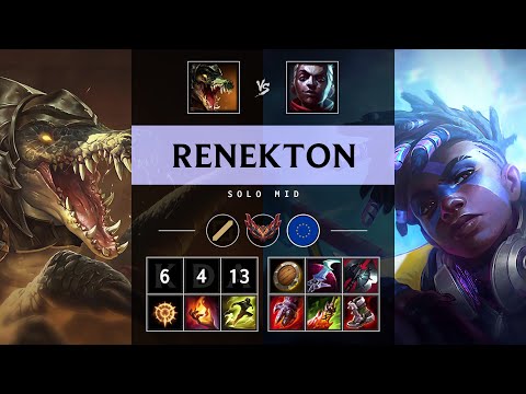 Renekton Mid vs Ekko - EUW Grandmaster Patch 25.15