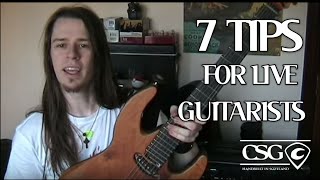 7 Tips For Live Guitarists