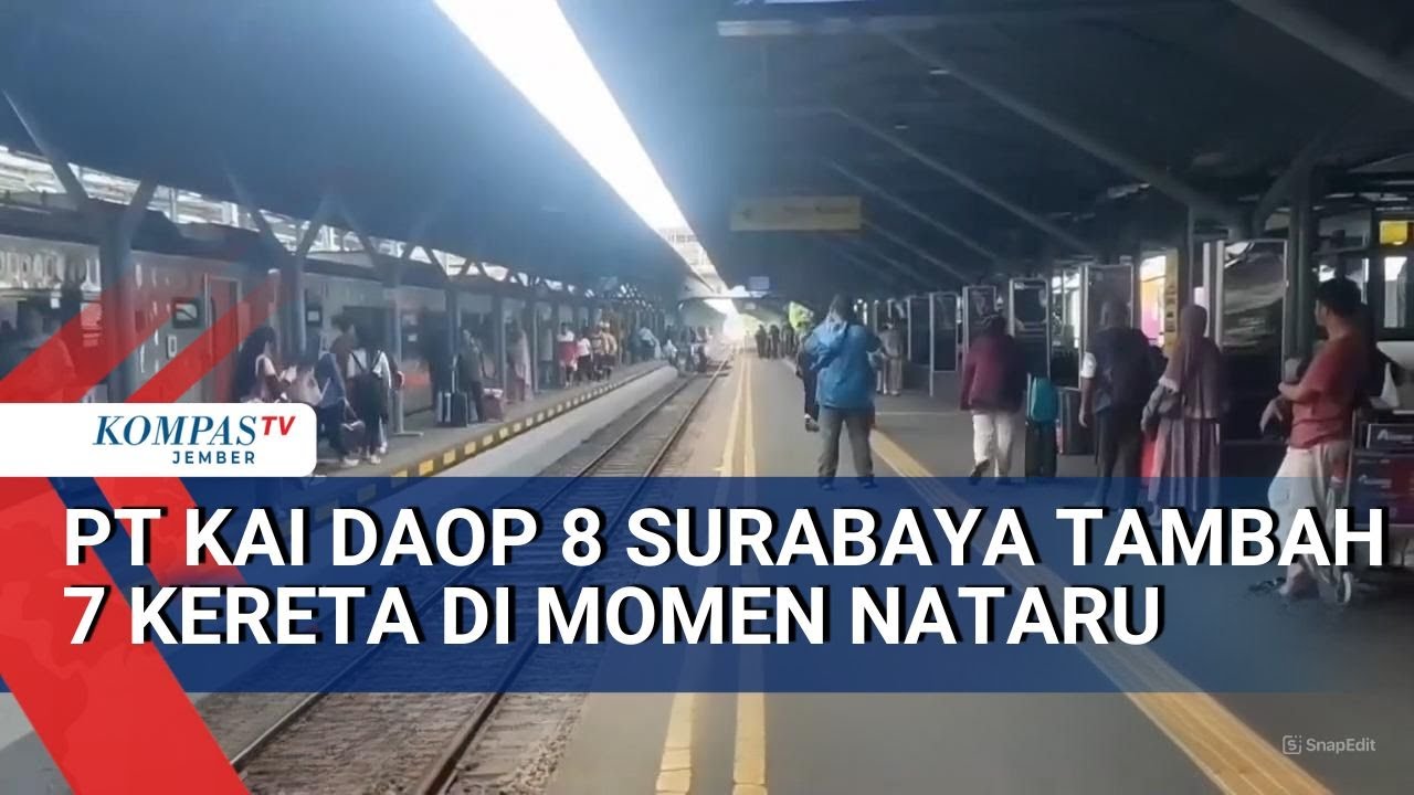 Hadapi Puncak Arus Nataru, KAI Daop 8 Surabaya Siapkan 7 Kereta Ekstra