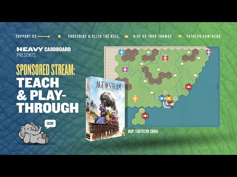 Age of Steam - Southern China - (KS) 5p Teaching & Play-through by Heavy Cardboard