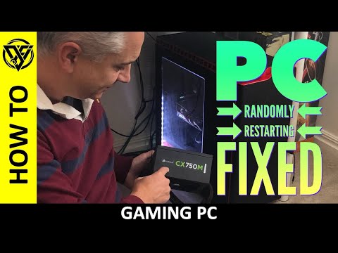 How to fix Gaming PC that randomly restarts (crashes) whilst in use | Corsair CX750M PSU problem