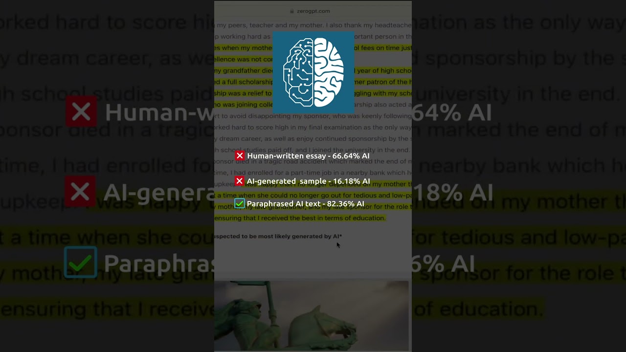 Is ZeroGPT a good AI detector? #zerogpt #aidetectors #aidetection #aiwriting