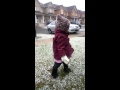 Juliette's 1st Snow (at 1 year old)!