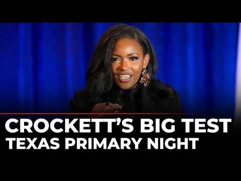 Jasmine Crockett LIVE: Texas Democrat Faces James Talarico in Crucial Senate Primary Fight | US News